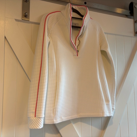 Dudley Stephens White Pearl Pullover in Waffler Knit, Size Small - Picture 3 of 6